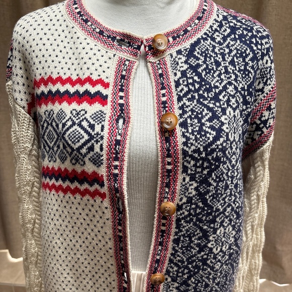 Norwegian Heritage Light Sweater -Midnight & Snow - NWT - Picture 6 of 7